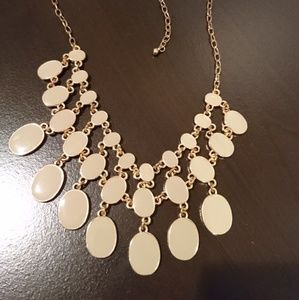 Grey and gold necklace